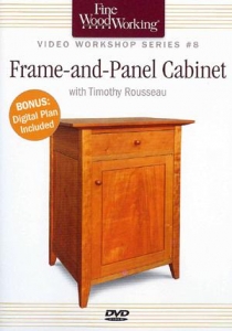 FWW: VIDEO WORKSHOP SERIES #8 FRAME- AND- PANEL CABINET DVD cover